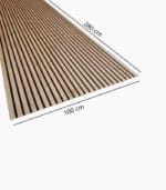 Panou riflat acustic tec, 280x100x2 cm