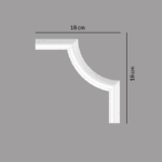 Ornament colt 90E pentru brau decorativ 2.5 cm