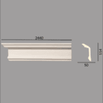 Cornisa poliuretan CP 02