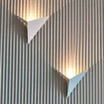 Panou riflat alb polimer dur lavabil FDE122 ZigZag - imagine 2