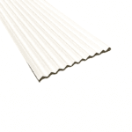 Panou riflat alb duropolimer lavabil FDE122 ZigZag