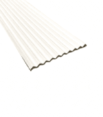 Panou riflat alb duropolimer lavabil FDE122 ZigZag