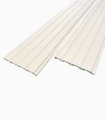 Panou riflat alb polimer dur lavabil FDE123 Slim - imagine 2
