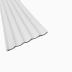 Panou riflat alb duropolimer lavabil FDE124 Riflaj duropolimer