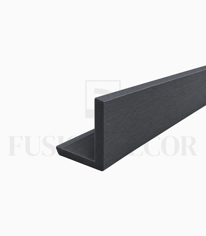 Coltar Co-Extrudat WPC pentru riflaj Gri 2900x50x50mm_1 Coltar Co-Extrudat WPC pentru riflaj Gri 2900x50x50mm
