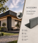 Coltar Co-Extrudat WPC pentru riflaj Tec 2900x50x50mm - imagine 2